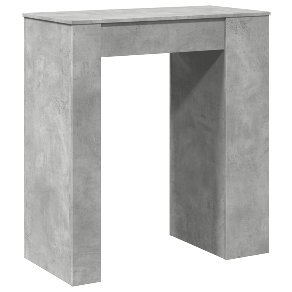 Tavolo Bar con Rastrelliera Grigio 95x47x103,5 cm Multistrato | homemem39