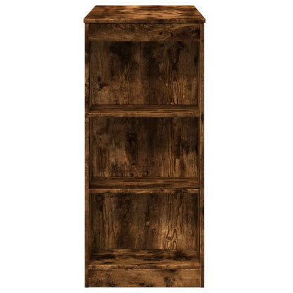Tavolo Bar con Rastrelliera Rovere 95x47x103,5 cm Multistrato | homemem39