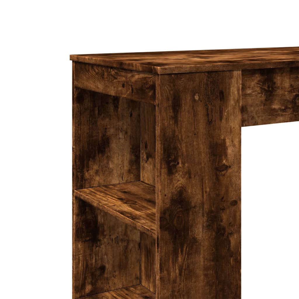 Tavolo Bar con Rastrelliera Rovere 95x47x103,5 cm Multistrato | homemem39