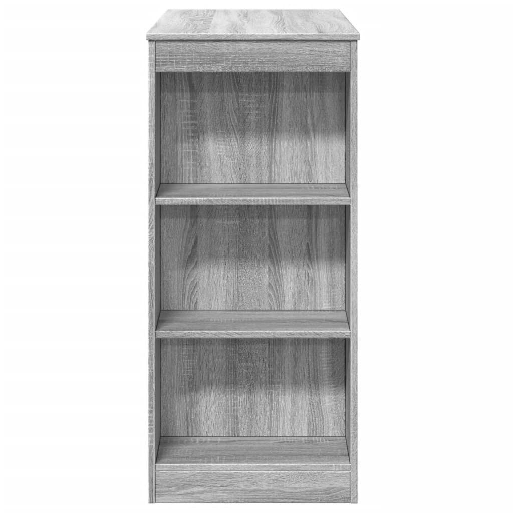 Tavolo Bar con Rastrelliera Grigio 95x47x103,5 cm Multistrato | homemem39