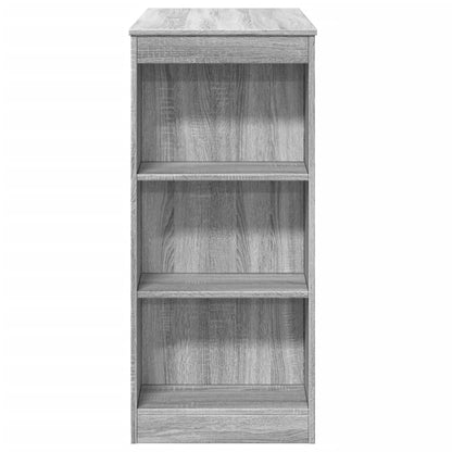 Tavolo Bar con Rastrelliera Grigio 95x47x103,5 cm Multistrato | homemem39