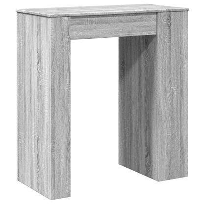 Tavolo Bar con Rastrelliera Grigio 95x47x103,5 cm Multistrato | homemem39