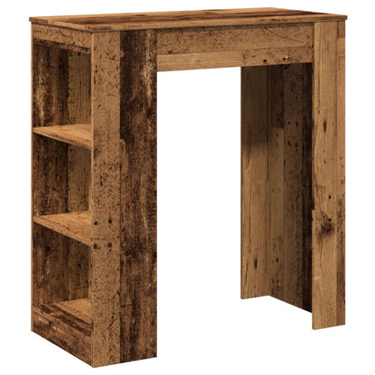 Tavolo Bar con Rastrelliera Antico 95x47x103,5 cm Multistrato | homemem39