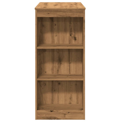 Tavolo Bar con Rastrelliera Rovere 95x47x103,5 cm Multistrato | homemem39