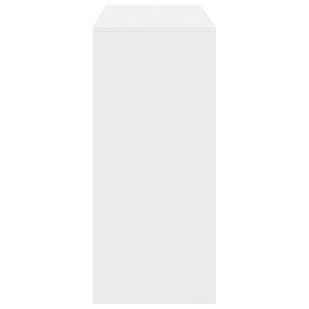 Tavolo Bar con Ripiano Bianco 124x46x103,5 cm in Truciolato | homemem39