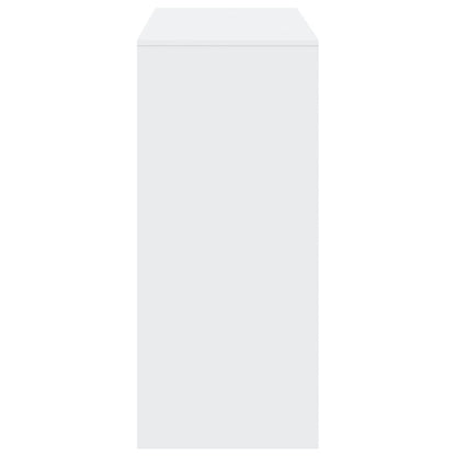 Tavolo Bar con Ripiano Bianco 124x46x103,5 cm in Truciolato | homemem39