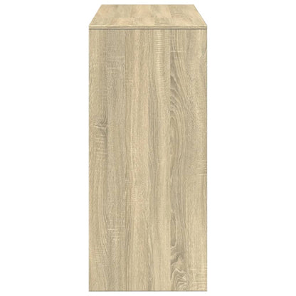 Tavolo Bar con Ripiano Rovere Sonoma 124x46x103,5cm Multistrato | homemem39