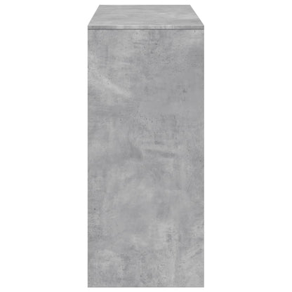 Tavolo Bar Ripiano Grigio Cemento 124x46x103,5 cm Multistrato | homemem39