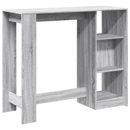 Tavolo Bar con Ripiano Grigio Sonoma 124x46x103,5cm Multistrato | homemem39