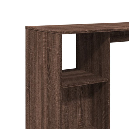Tavolo Bar Ripiano Rovere Marrone 124x46x103,5 cm Multistrato | homemem39