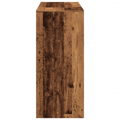 Tavolo Bar con Ripiano Legno Antico 124x46x103,5 cm Multistrato | homemem39