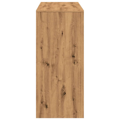 Tavolo Bar con Ripiano Rovere 124x46x103,5 cm Multistrato | homemem39