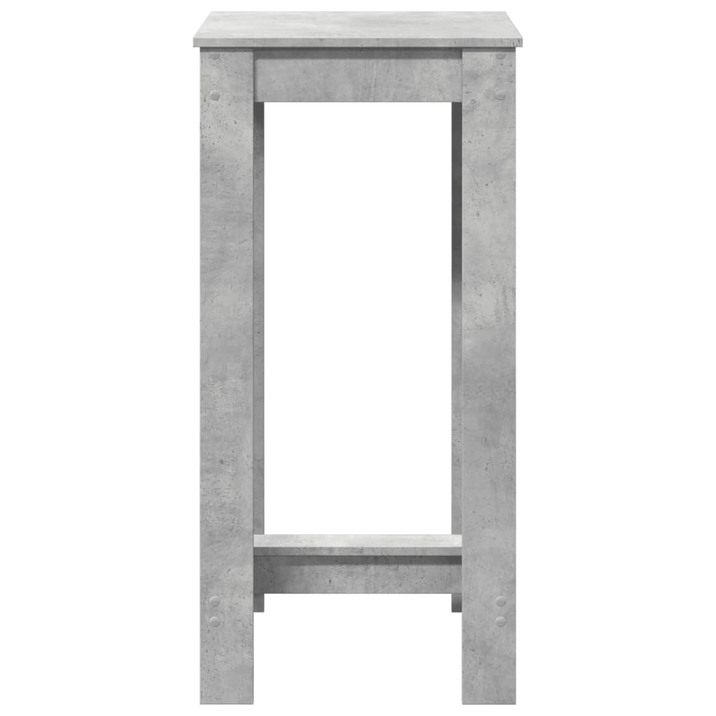 Tavolo da Bar Grigio Cemento 51x50x103,5cm in Legno Multistrato | homemem39