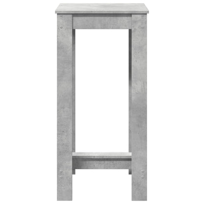 Tavolo da Bar Grigio Cemento 51x50x103,5cm in Legno Multistrato | homemem39
