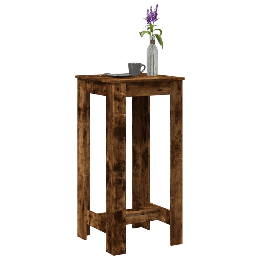 Tavolo da Bar Rovere Fumo 51x50x103,5 cm in Legno Multistrato | homemem39
