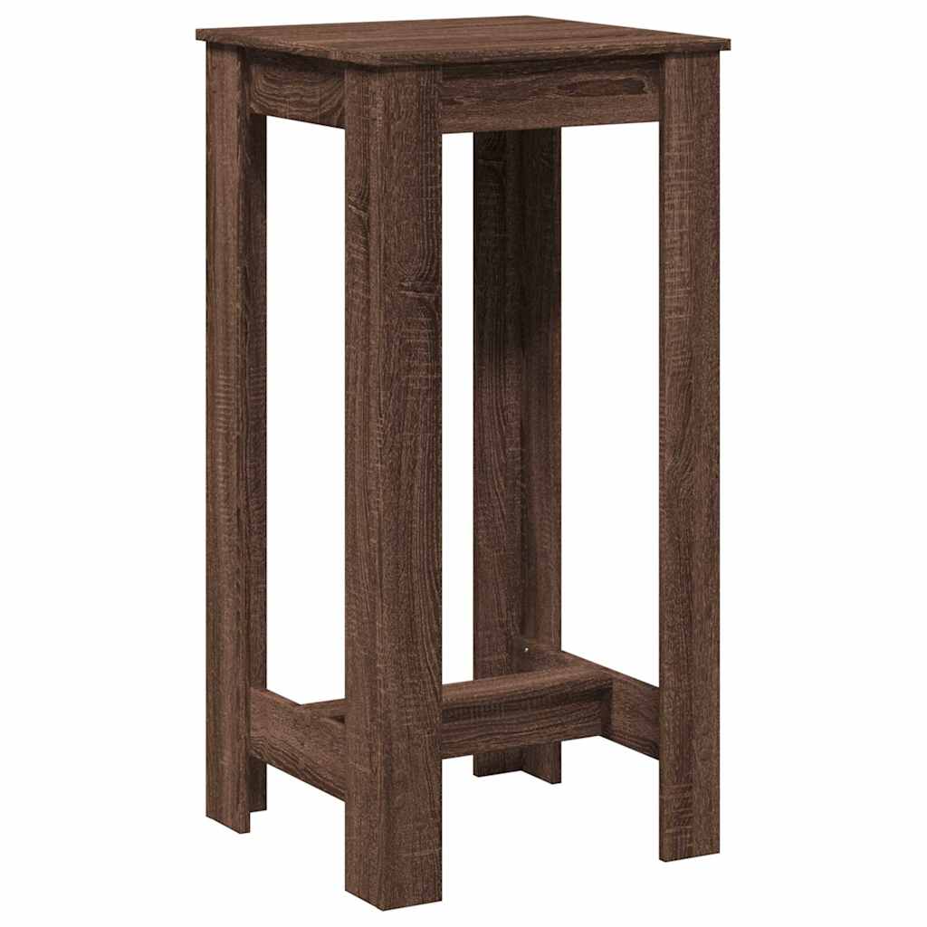 Tavolo da Bar Rovere Marrone 51x50x103,5 cm in Truciolato