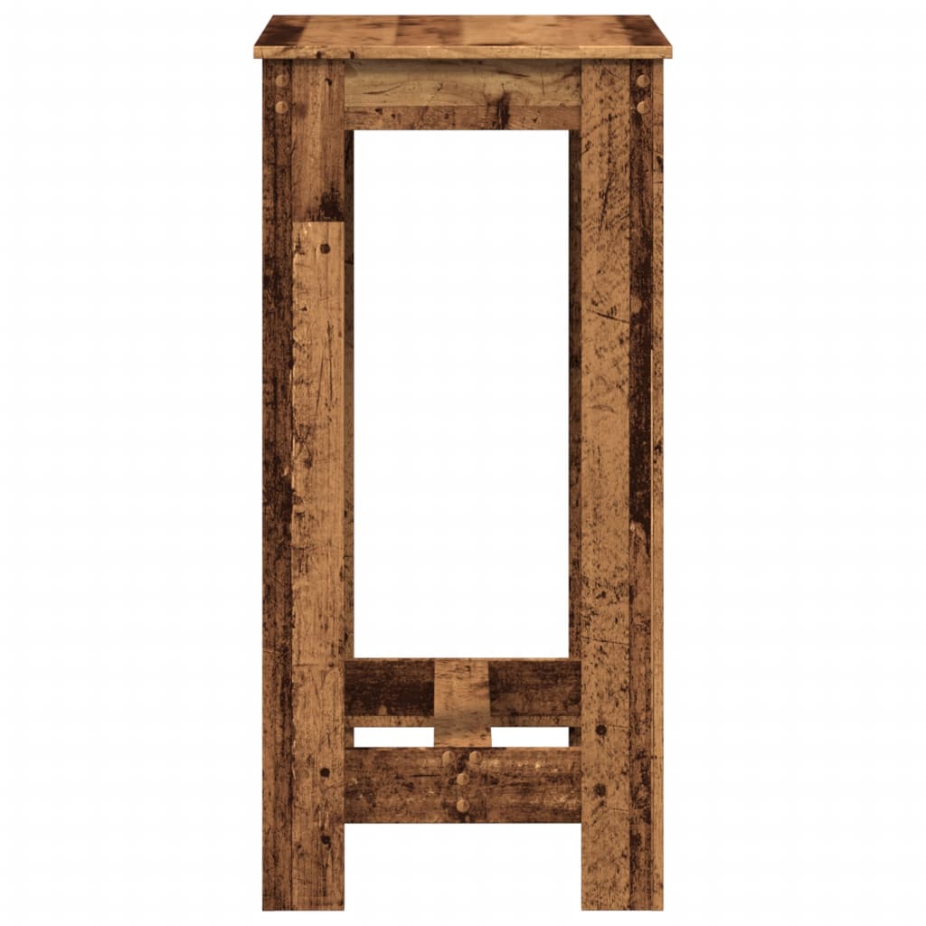 Tavolo da Bar Legno Antico 51x50x103,5 cm in Legno Multistrato | homemem39