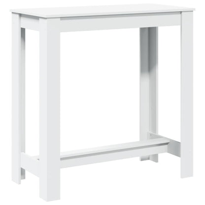 Tavolo da Bar Bianco 102x50x103,5 cm in Legno Multistrato | homemem39