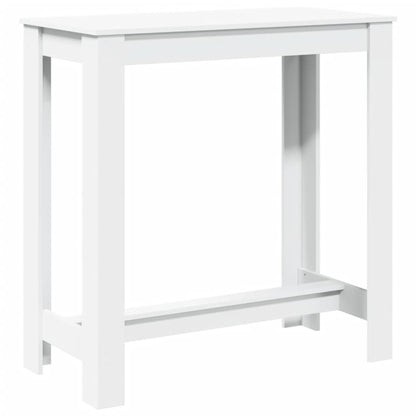Tavolo da Bar Bianco 102x50x103,5 cm in Legno Multistrato | homemem39