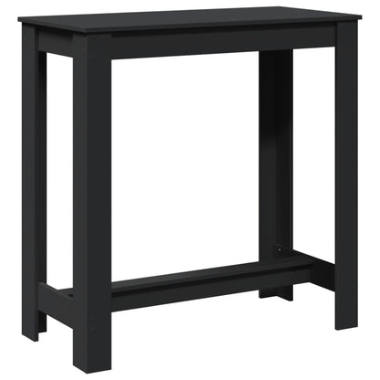 Tavolo da Bar Nero 102x50x103,5 cm in Legno Multistrato | homemem39