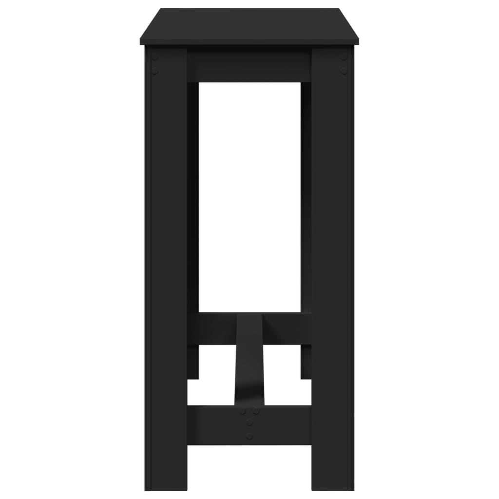 Tavolo da Bar Nero 102x50x103,5 cm in Legno Multistrato | homemem39