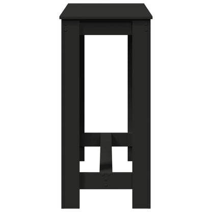 Tavolo da Bar Nero 102x50x103,5 cm in Legno Multistrato