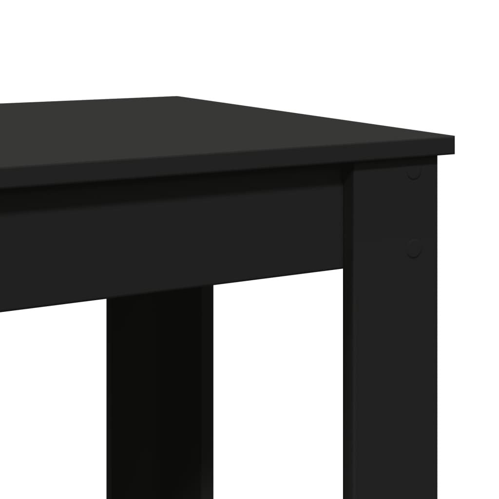 Tavolo da Bar Nero 102x50x103,5 cm in Legno Multistrato | homemem39