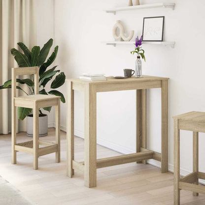 Tavolo da Bar Rovere Sonoma 102x50x103,5cm in Legno Multistrato