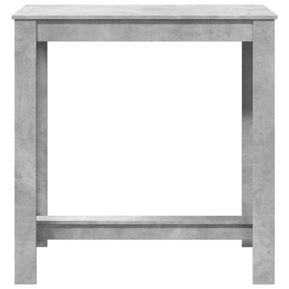 Tavolo da Bar Grigio Cemento 102x50x103,5 cm Legno Multistrato