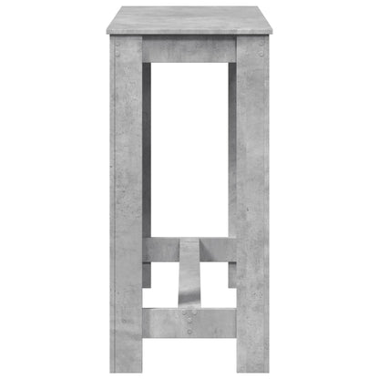 Tavolo da Bar Grigio Cemento 102x50x103,5 cm Legno Multistrato | homemem39