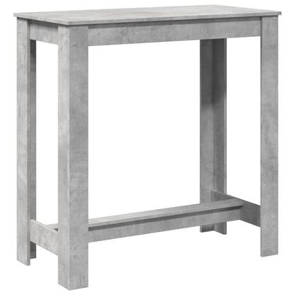 Tavolo da Bar Grigio Cemento 102x50x103,5 cm Legno Multistrato | homemem39