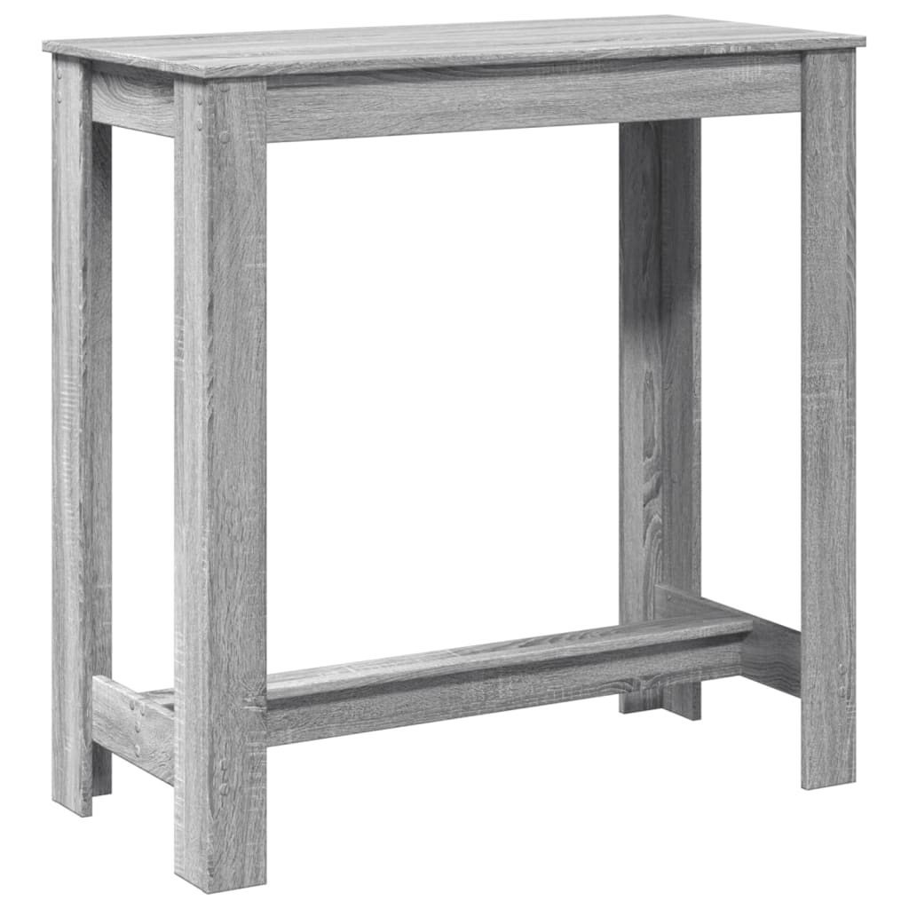 Tavolo da Bar Grigio Sonoma 102x50x103,5cm in Legno Multistrato