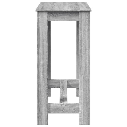 Tavolo da Bar Grigio Sonoma 102x50x103,5cm in Legno Multistrato | homemem39