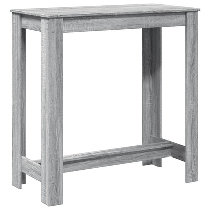 Tavolo da Bar Grigio Sonoma 102x50x103,5cm in Legno Multistrato | homemem39