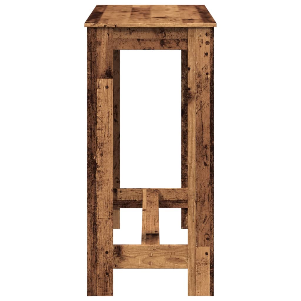 Tavolo da Bar Legno Antico 102x50x103,5 cm in Legno Multistrato | homemem39