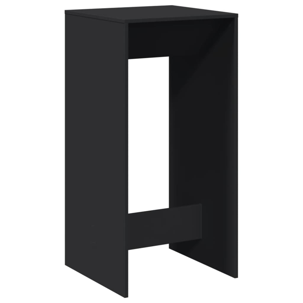 Tavolo da Bar Nero 51x50x103,5 cm in Legno Multistrato | homemem39