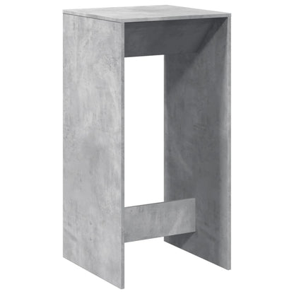 Tavolo da Bar Grigio Cemento 51x50x103,5cm in Legno Multistrato