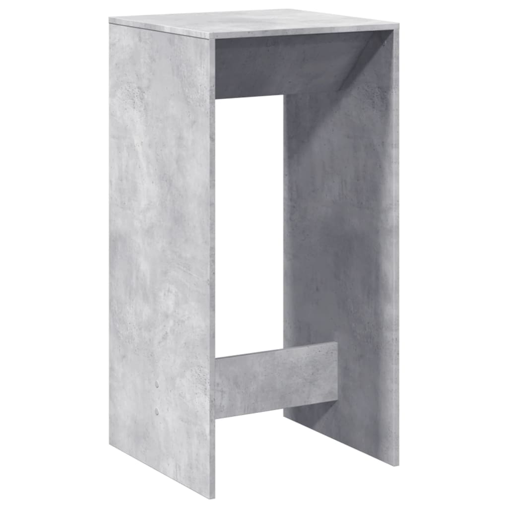 Tavolo da Bar Grigio Cemento 51x50x103,5cm in Legno Multistrato | homemem39