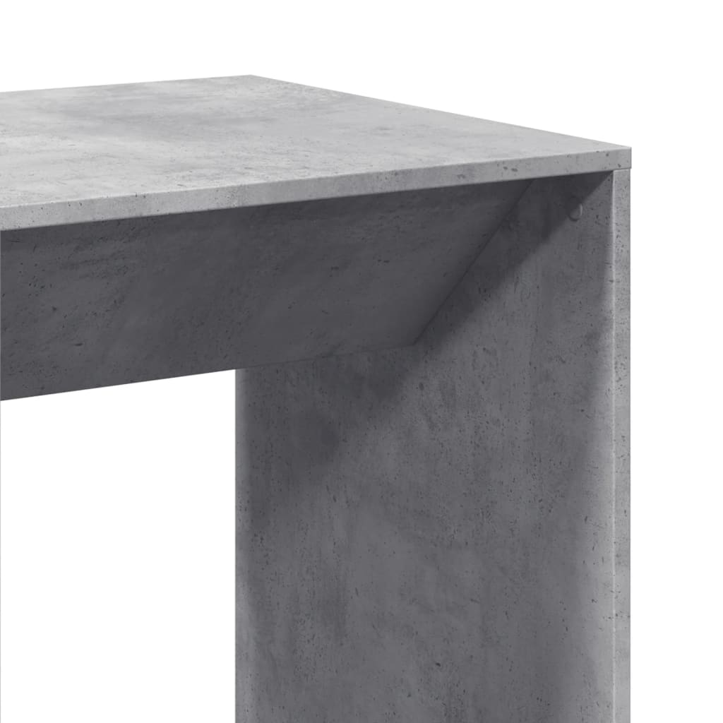 Tavolo da Bar Grigio Cemento 51x50x103,5cm in Legno Multistrato | homemem39
