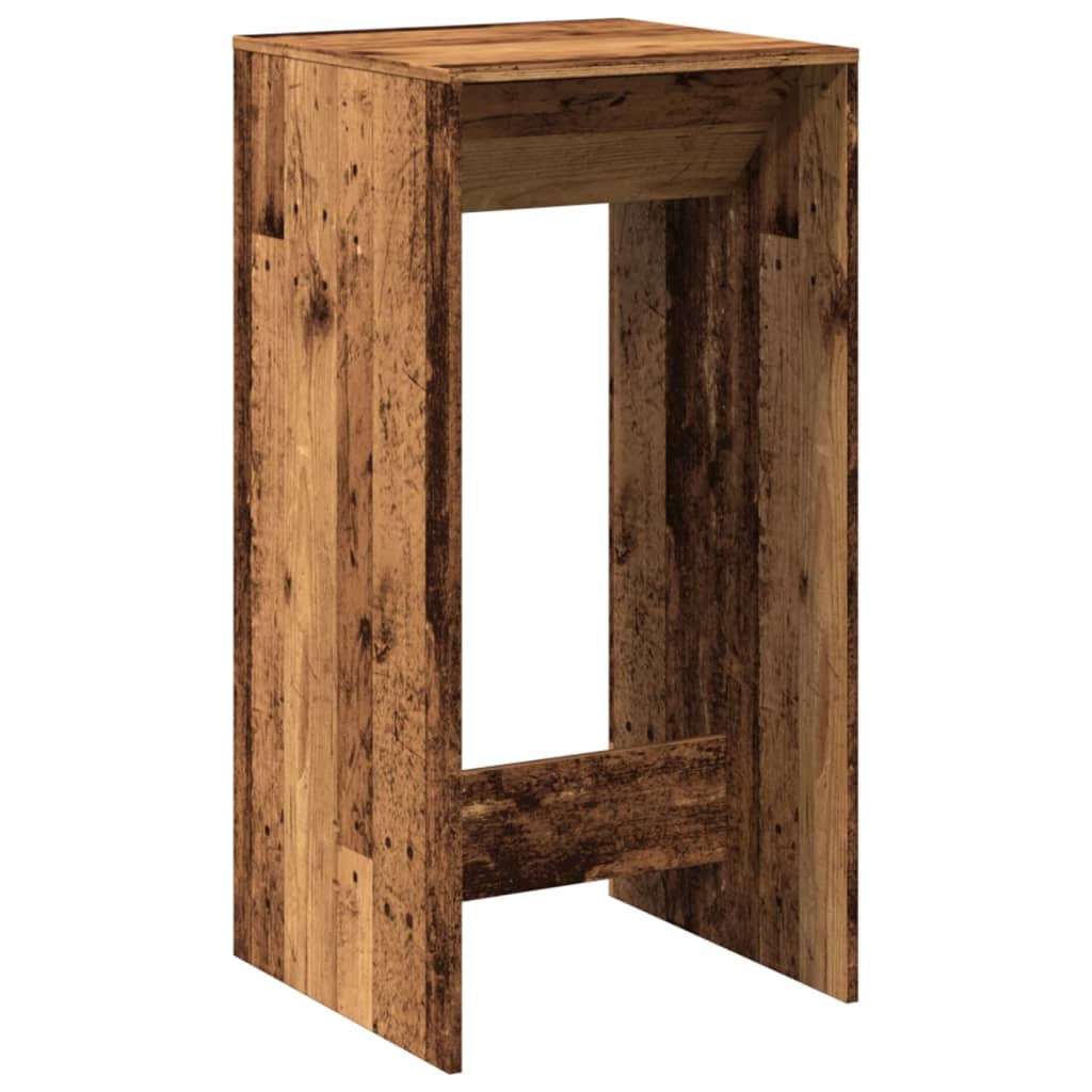Tavolo da Bar Legno Antico 51x50x103,5 cm in Legno Multistrato | homemem39