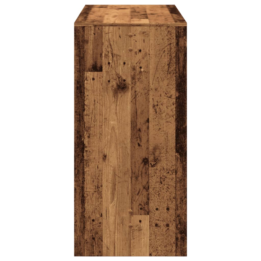 Tavolo da Bar Legno Antico 102x50x103,5 cm in Legno Multistrato | homemem39
