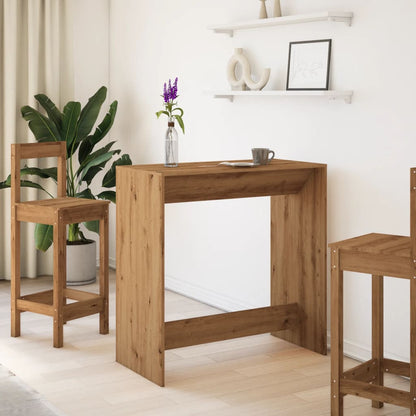 Tavolo Bar Rovere Artigianale 102x50x103,5 cm Legno Multistrato