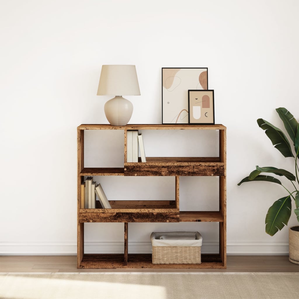 Libreria/Divisorio Legno Antico 100x33x94,5 cm - homemem39