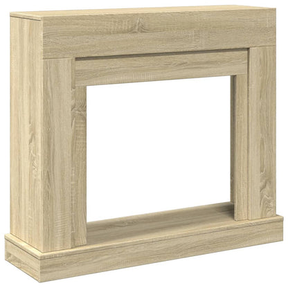 Cornice per Camino Rovere Sonoma 100x30x87,5 cm in Truciolato