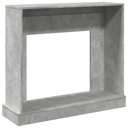 Cornice per Camino Grigio Cemento 100x30x87,5 cm in Truciolato