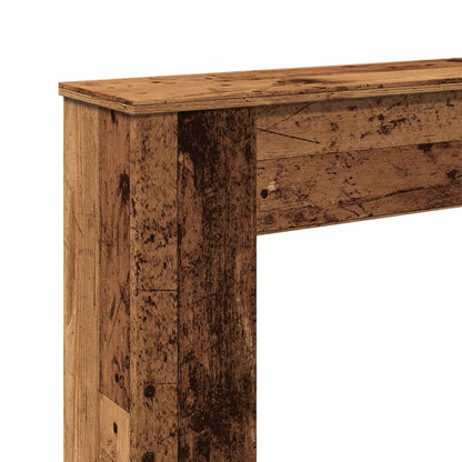Cornice per Camino Legno Antico 100x20x100 cm in Truciolato