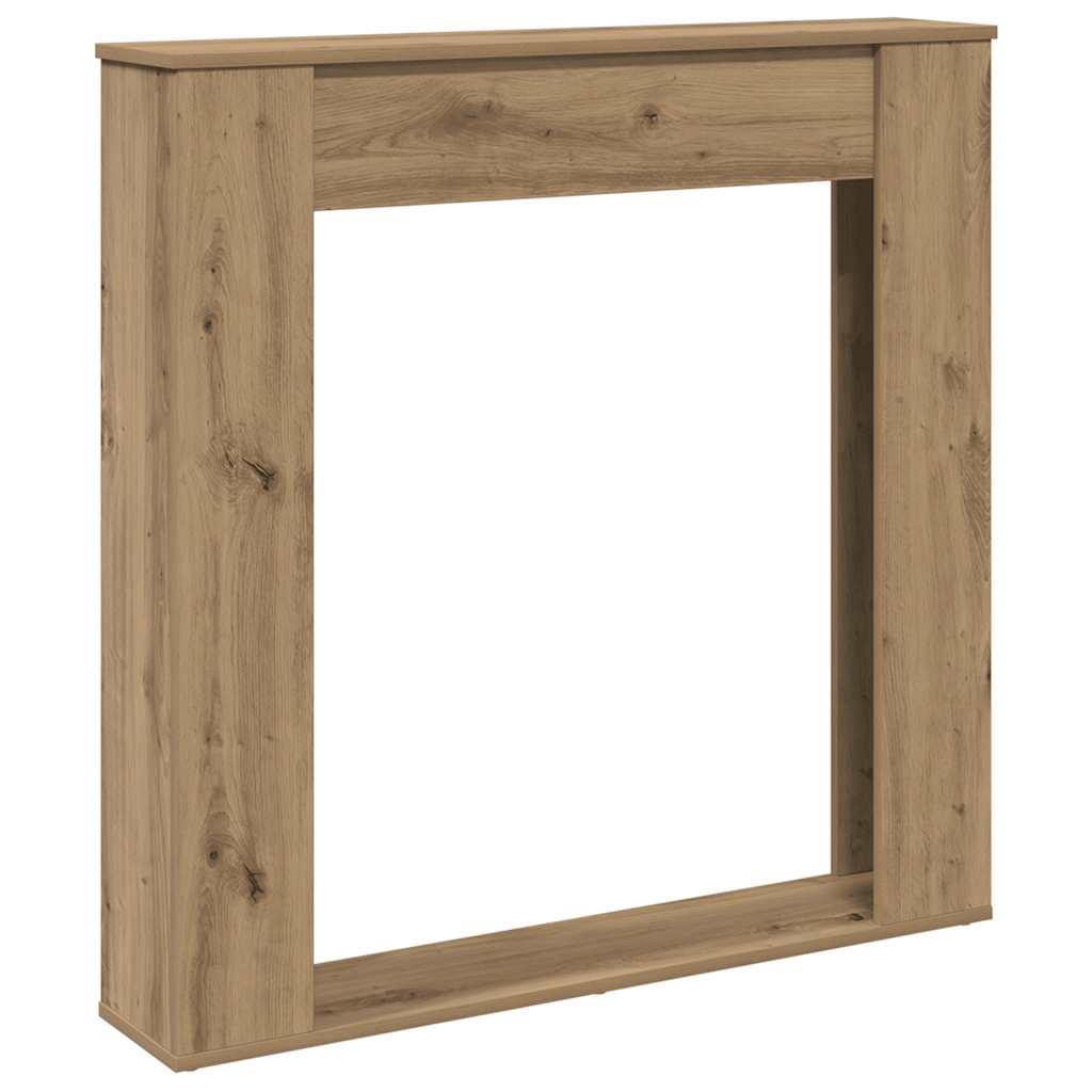 Cornice per Camino Rovere Artigianale 100x20x100 cm Truciolato