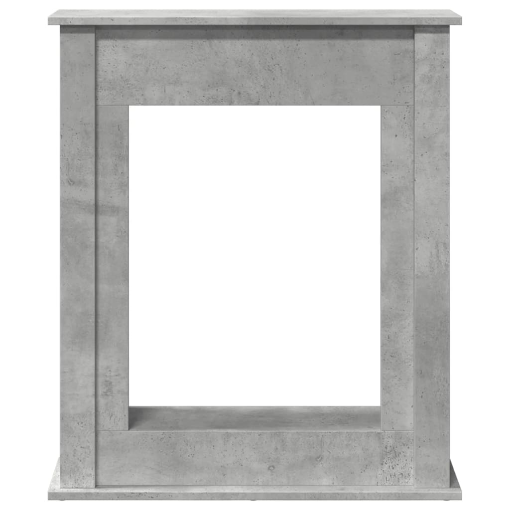 Cornice per Camino Grigio Cemento 75x20x87,5 cm in Truciolato