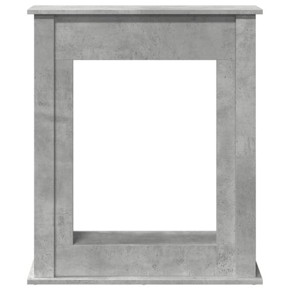 Cornice per Camino Grigio Cemento 75x20x87,5 cm in Truciolato