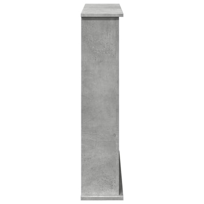 Cornice per Camino Grigio Cemento 75x20x87,5 cm in Truciolato